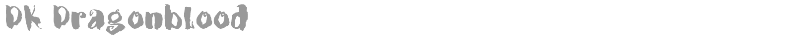 DK Dragonblood font preview